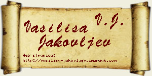Vasilisa Jakovljev vizit kartica